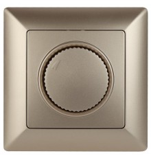 Светорегулятор Intro Solo 4-401-04 поворотный, 600Вт 230В, IP20, СУ, шампань  Б0053708  Intro