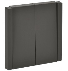 FORTE&PIANO Выключатель 2-клавишный 10А FP305 серый  FP-V20-0-10-1-K03  IEK