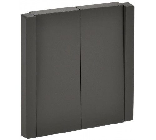 FORTE&PIANO Выключатель 2-клавишный 10А FP305 серый  FP-V20-0-10-1-K03  IEK