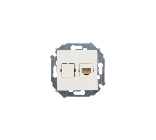Simon 15 Сл. кость Розетка компьютерная RJ45 кат.5е, Systimax  1591598-031  Simon
