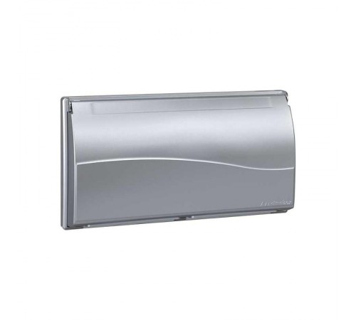 Simon Connect Рамка на 4 S-модуля с крышкой к монт.коробке SBM250, Сима Про, алюминий  SBMT402-8  Simon