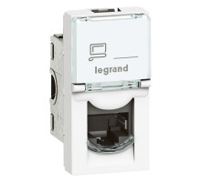 Розетка Mosaic 1М RJ45 UTP кат.6  076561  Legrand