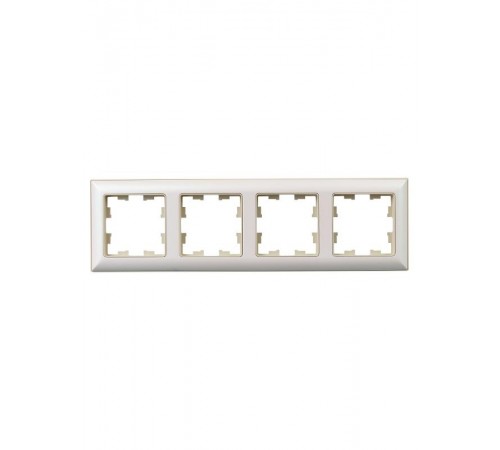 BRITE Рамка 4-ая РУ-4-Бр бежевый/жемчуг  BR-M42-12-1-K10  IEK