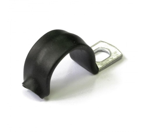 Скоба металлическая однолапковая с полимерным покрытием СМО-П d16-17 мм (100 шт/уп)  PR08.6007  Промрукав