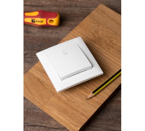 Валенсия кнопка звонка 10А белая EKF PROxima   EWV10-026-10   EKF