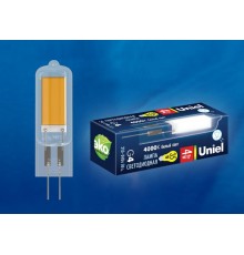 Лампа светодиодная LED-JC-220/4W/4000K/G4/CL GLZ08TR LED, прозр 4000К  UL-00005064  Uniel