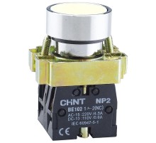 Кнопка управления NP2-BA11 без подсветки белая, 1НО, IP40 (R)  573954  CHINT
