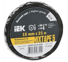 Изолента Х/Б MIXTAPE 5 15мм 21м   UIZ20-15-21-K02  IEK