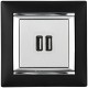 Valena Алюминий Розетка 2-ая USB  770270  Legrand