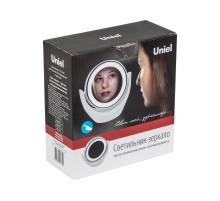 Светильник настольный TLD-592 White/LED/13Lm/6000K/3АА зеркало на батарейках 3AA(не в/к) сенсор Белый  UL-00005246  Uniel