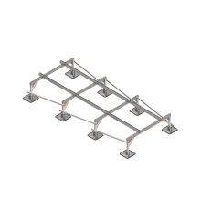 Опорная конструкция для установки оборудования TECHNORAPTOR STEELFOOT 1500х3500  KM-TR-STF-SSEI-1500-3500  КМ - профиль