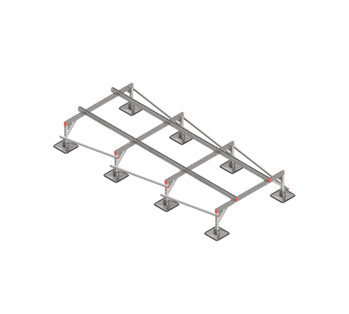 Опорная конструкция для установки оборудования TECHNORAPTOR STEELFOOT 1500х3500  KM-TR-STF-SSEI-1500-3500  КМ - профиль