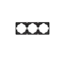 Рамка ROUND 3-постовая оникс  KR-78-0753-3  Kranz