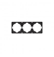 Рамка ROUND 3-постовая оникс  KR-78-0753-3  Kranz