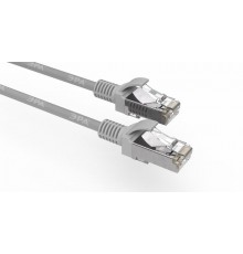 Патч корд PC-0.5F F/UTP категория 5e, длина 0,5 метра, экранированный, серый Cu  Б0051343  ЭРА