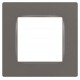 Рамка для розеток и выключателей  Серия 12 12-5201-16 на 1 пост, Классик, титан  Б0067778  ЭРА