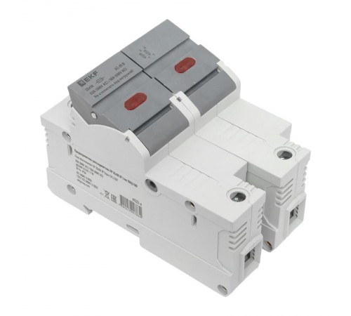 Предохранитель-разъединитель DF 22х58 2Р (тип ПВЦ)   df222-e  EKF