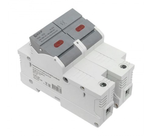 Предохранитель-разъединитель DF 22х58 2Р (тип ПВЦ)   df222-e  EKF