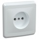 ВЕГА белый Розетка 1-местная 10А РС10-2-ВБ ERV10-K01-10-DM  GENERICA