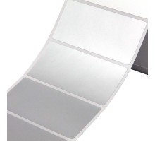 Этикетка 30х15 в рулоне, усиленный адгезив, химстойкий, полиэстер металлик матовый  TAP3015MR  DKC