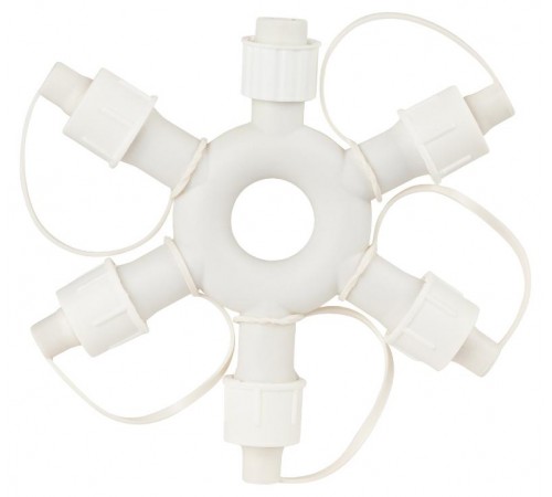 Разветвитель ERAPS-OR2 круговой для гирлянд 6 гнезд IP44 ПВХ 24 В  Б0051903  ЭРА