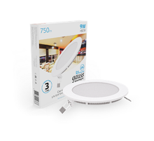 Встраиваемый светильник ультратонкий круглый IP20 9W 145х22 O 130 6500K 750лм 1/20  939111309  Gauss