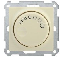 BOLERO кремовый Светорегулятор поворотный с индикатором 600Вт СС10-1-1-Б  EDB11-0600-K33  IEK