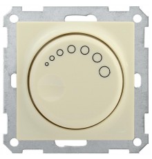 BOLERO кремовый Светорегулятор поворотный с индикатором 600Вт СС10-1-1-Б  EDB11-0600-K33  IEK