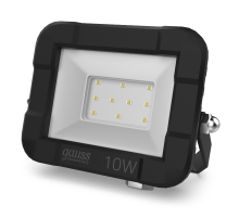 Прожектор светодиодный Gauss LED 10W 670lm IP65 3000К черный  613527110  Gauss