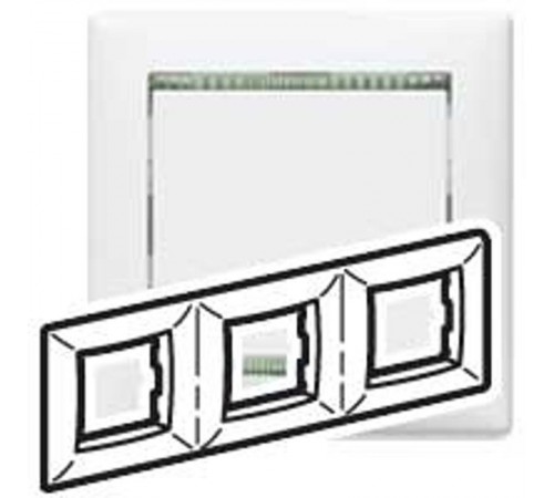 Valena Бел/кристалл Рамка 3-ая гориз  774463  Legrand