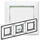 Valena Бел/кристалл Рамка 3-ая гориз  774463  Legrand