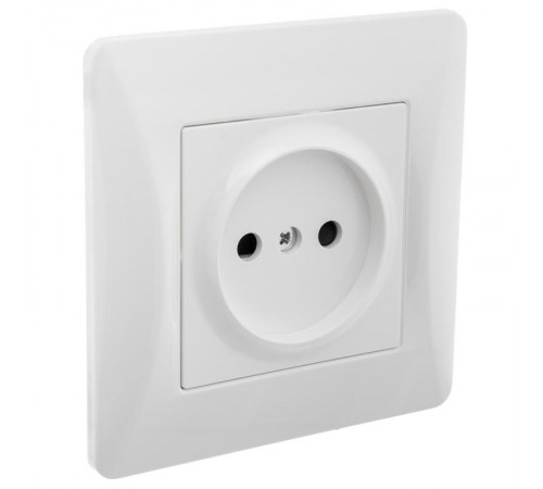 Ugra Розетка 1-ой б/з с з/ш, СУ , 16А, 250В, белый  С11Р2-001  GUSI Electric