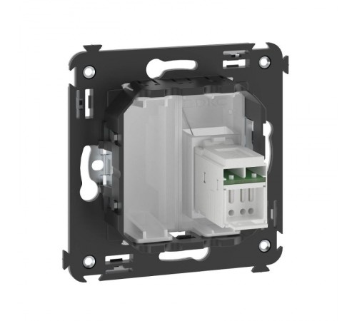 Компьютерная розетка RJ-45 в стену, кат.6 одинарная,"Avanti", "Белое облако"  4400293  DKC