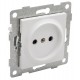 Ugra Розетка 1-ой б/з с з/ш, СУ , 16А, 250В, белый  С11Р2-001  GUSI Electric