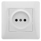 Ugra Розетка 1-ой б/з с з/ш, СУ , 16А, 250В, белый  С11Р2-001  GUSI Electric
