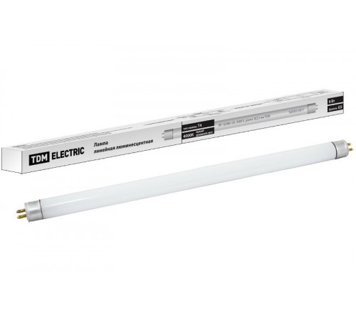 Лампа линейная люминесцентная ЛЛ  8Вт Т5 G5 840 ЛЛ-16  SQ0355-0017  TDM