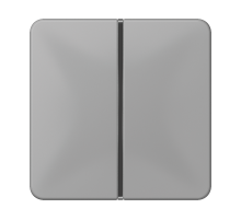 1-клавишная накладка для пульта КNX, серая, для серии CD  CD401TSAGR  Jung