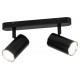 Светильник настенно-потолочный спот OL35-2 BK MR16 GU10 IP20 черный хром  Б0056364  ЭРА
