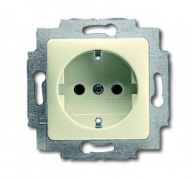 Розетка SCHUKO 16А 250В, цвет слоновая кость  2011-0-2720   2CKA002011A2720  ABB