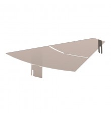 Крышка угла горизонтального изменяемого 0-45 градусов Стандарт INOX (AISI 409) 400  PR16.3670  Промрукав