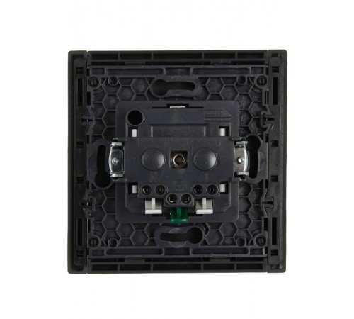 FORTE&PIANO Розетка с заземлением со шторками безвинтовое крепление 16А FP313 серый  FP-R14-16-1-K03  IEK