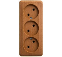 Этюд Бук О/У Розетка 3-ая без заземления без шторок 16А 250B  PA16-009T  SE