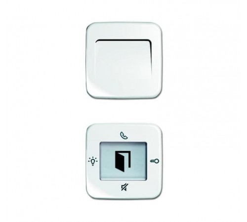 Центральная накладка, Duro SI, цвет альпийский белый (рамка см. прайс лист ЭУИ BJE)  8300-0-0223   2CKA008300A0223  ABB