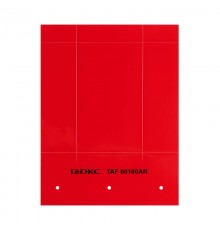 Табличка гибкая для маркировки оболочек. Клейкое основание. Винил.Красная  TAF60100AR  DKC