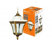 Светильник садово-парковый НСУ Глазурь 60Вт ЛН/КЛЛ/LED Е27 IP54 подвес, прозрачное/бронза  SQ0330-0329  TDM