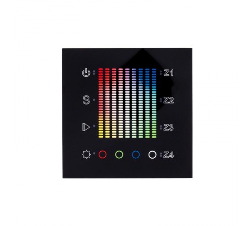 Панель Sens SR-2831AC-RF-IN Black (220V,RGB,4зоны)  020585  Arlight