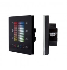 Панель Sens SR-2831AC-RF-IN Black (220V,RGB,4зоны)  020585  Arlight