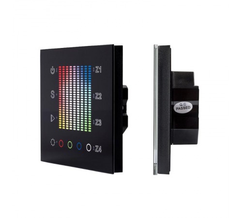 Панель Sens SR-2831AC-RF-IN Black (220V,RGB,4зоны)  020585  Arlight