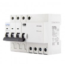 Выключатель автоматический дифференциального тока HRO63M 3NG4C0000C 00032G 3 полюса + нейтр., 32A ток, к.з. 6kA,30mA  13.06.000126  HYUNDAI