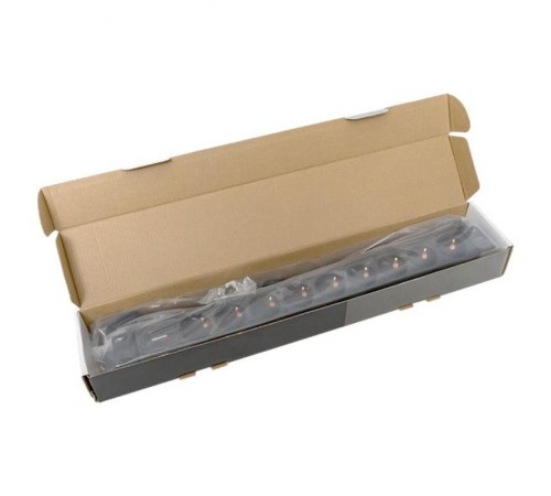 Блок розеток PDU TERACOM PRO 19" 1U 10А/250В 9 розеток Schuko шнур 2 м 3x1,5 мм2 вилка C14  TRP-HPD-10A-9SH-2MC14  EKF